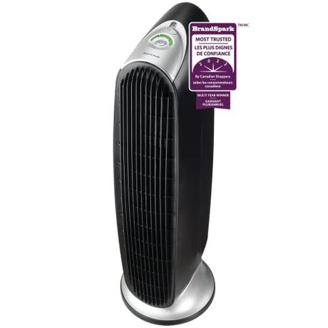 Honeywell HFD-120-Q QuietClean Oscillating Air Purifierwith Permanent Washable Filters, Medium Room(170 sq. ft), Black