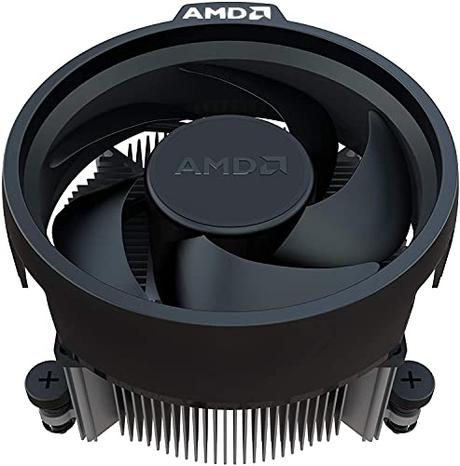 AMD Wraith Stealth Socket AM4 4-Pin Connector CPU Cooler with Aluminum Heatsink & 3.93-Inch Fan (Slim)