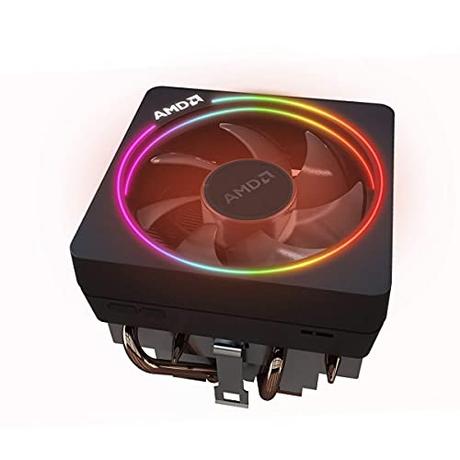 AMD Wraith Prism LED RGB Cooler Fan from Ryzen 7 2700X Processor AM4/AM2/AM3/AM3+ 4-Pin Connector Copper Base/Alum Heat Sink