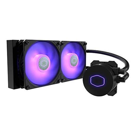 Cooler Master MasterLiquid ML240L RGB V2, Close-Loop AIO CPU Liquid Cooler, 240 Radiator, SickleFlow 120mm, RGB Lighting, 3rd Gen Dual Chamber Pump for AMD Ryzen/Intel LGA1700*/1200/115X