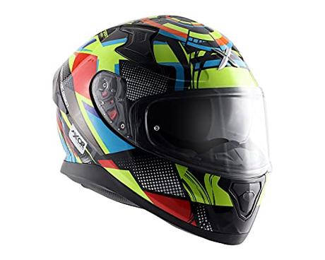 Axor Apex Vivid Black Neon Yellow Helmet-M