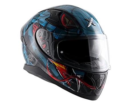 Axor Apex Venomous Black Blue Helmet-L