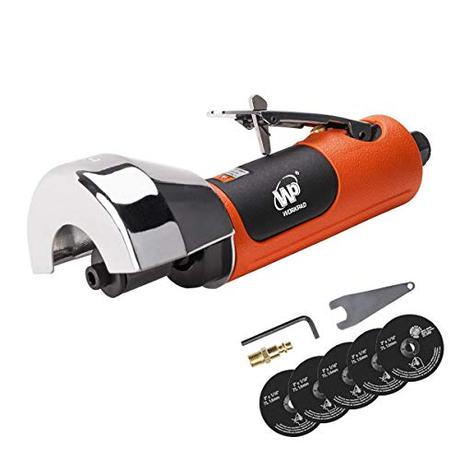 WORKPAD Air Cut Off Tool, Equipped with 5-Pieces 3' Cutting Disc Set, Pneumatic Tools