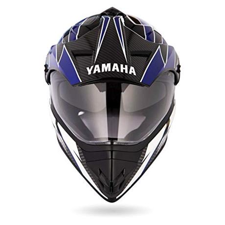 Yamaha YR8 Polycarbonate Full Face Helmet (Blue, L)