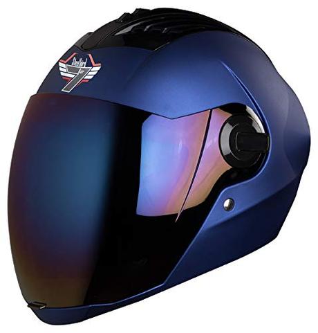 Steelbird SBA-2 7Wings ISI Certified Full Face Helmet Fitted with Clear and Extra Chrome Visor