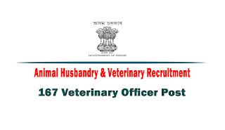 Animal Husbandry & Veterinary Recruitment -  Apply 167 Veterinary Officer Post