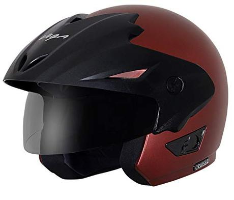 Vega Cruiser W/P Dull Burgundy Helmet, L