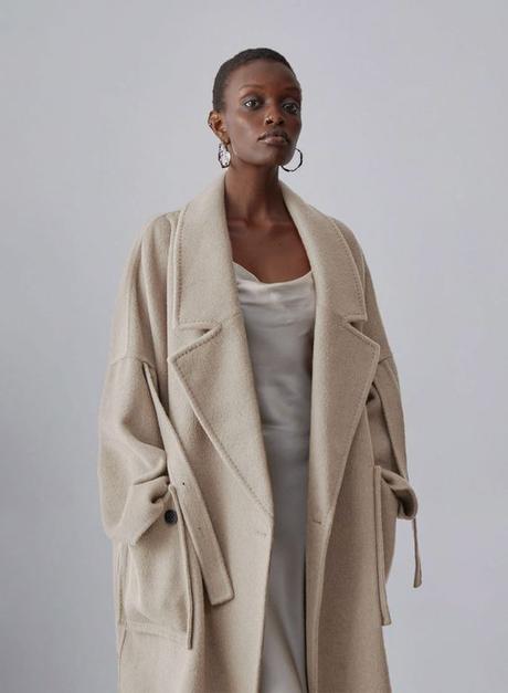 Oversized Wool Coat for Women's