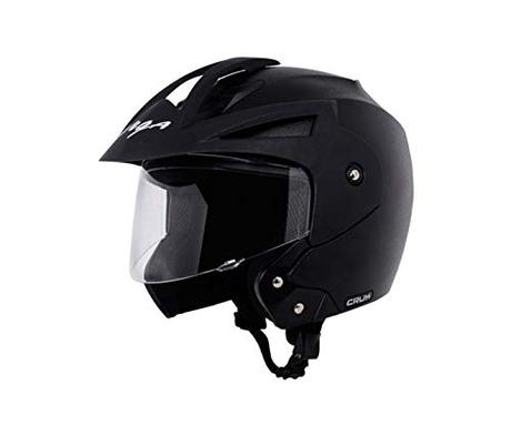 Vega Crux Open Face Black Helmet-M