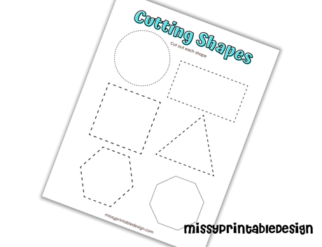 Printable Cutting Worksheets for Preschoolers