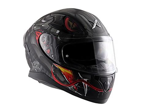 Axor Apex Venomous Dull Black Grey Helmet-M