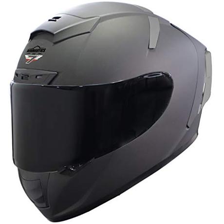 Steelbird SA-2 7Wings Super Aeronautics Full Face Helmet Fitted with Clear Visor and Extra Smoke...