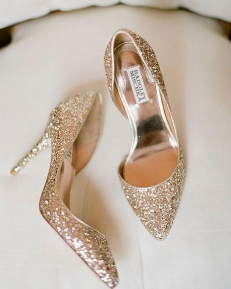 Gold Shoes For Wedding: 18 Dazzling Ideas + Faqs gold shoes for wedding sparkle with heels badgley mischka