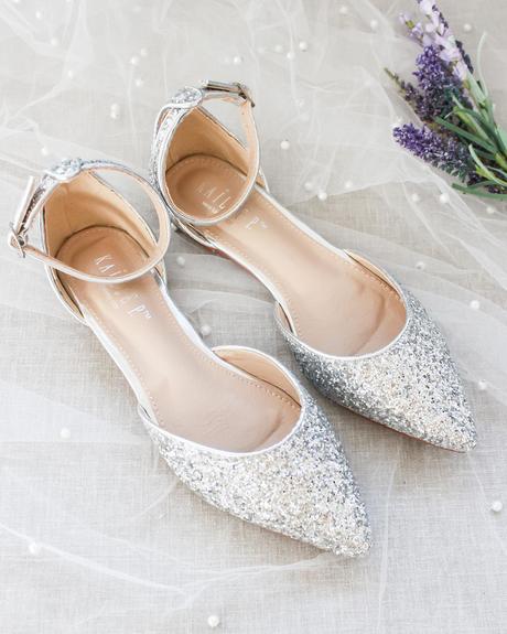 flats sparkly wedding shoes comfortable shop kaileep