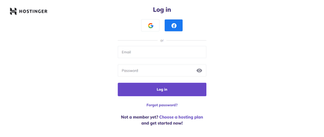 The Hostinger Login includes access to cPanel, hPanel, webmail The Hostinger Login includes access to cPanel, hPanel, webmail