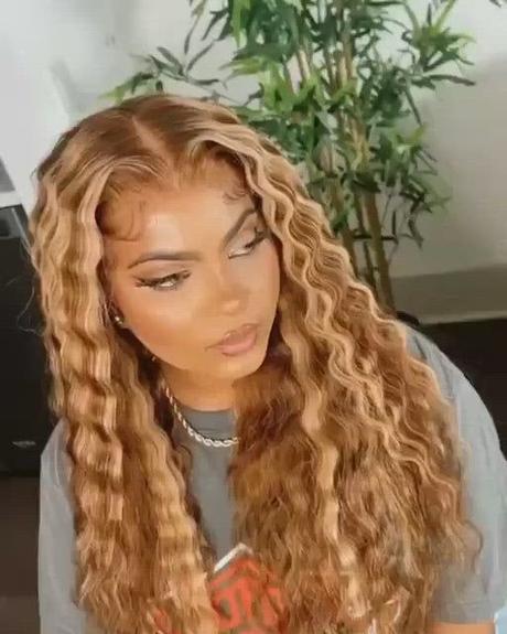 Deep Wave Highlight Wig