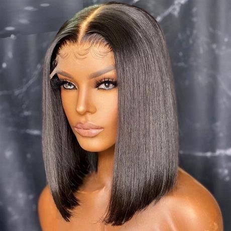 Blunt Cut Bob Straight Lace Front Wig