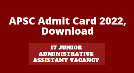 APSC Admit Card