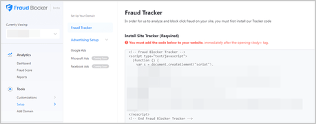 Fraud blocker review Installation