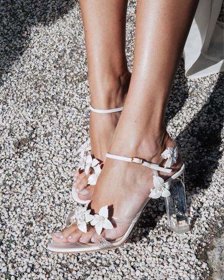 clear wedding shoes sandals