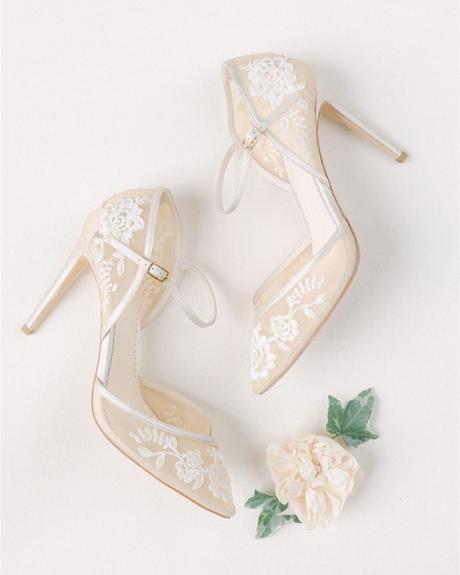 lace wedding shoes ivory