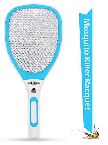 Pick Ur Needs® Best High Range Mosquito Racket/Bat with Torch with Wire Charging (Blue)