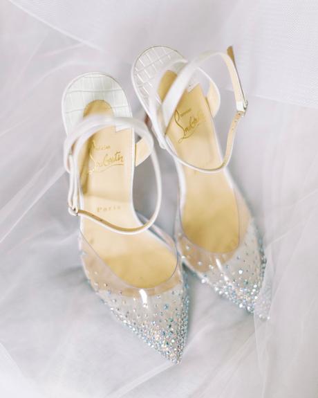 cinderella wedding shoes translucent