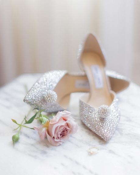 cinderella wedding shoes sparkly