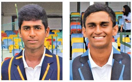 Gishan Bapasooriya (Royal Skipper)     and   Ryan Fernando (Thomian Skipper)