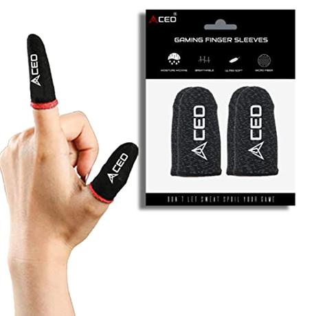 ACED® Pubg Anti-Slip Finger Sleeve, Slip-Proof Sweat-Proof Professional Touch Screen Thumbs Finger...