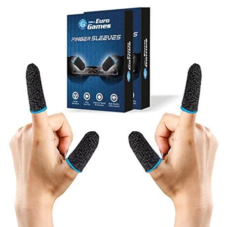 RPM Euro Games Finger Sleeves Pack of 2 Boxes/ 4 Pieces for Mobile Gaming with Super Conductive...