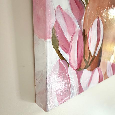 Gratitude | New Painting in “Plant Mama” Collection | Magnolia Flowers