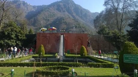 Construction-chashme-shahi-garden-kashmir