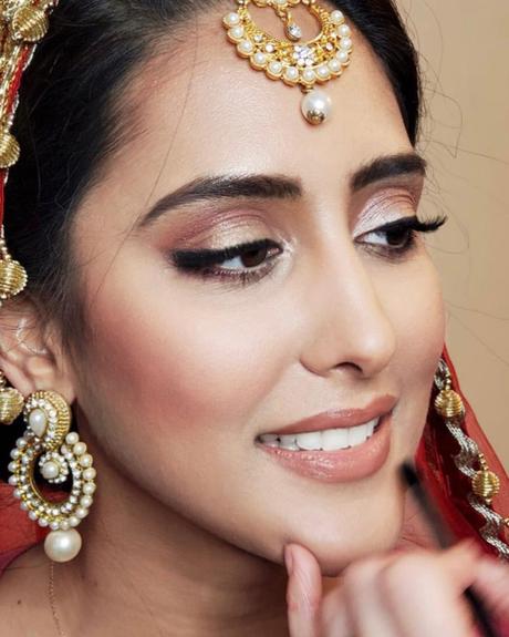 indian bridal makeup natural simple brown tones bridalgal