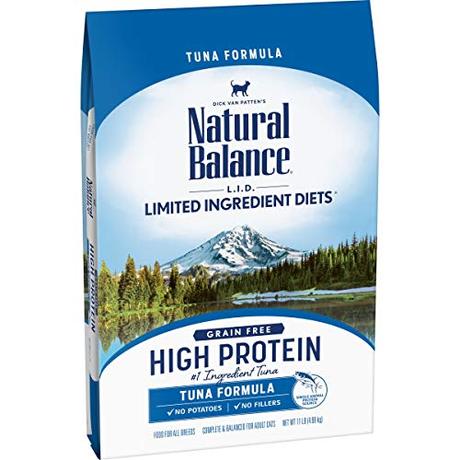 Natural Balance Limited Ingredient Diet Tuna | High Protein Adult Grain-Free Dry Cat Food | 11-lb. Bag