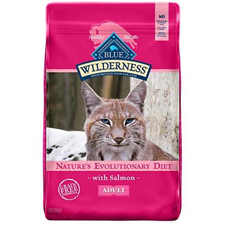 Blue Buffalo Wilderness High Protein, Natural Adult Dry Cat Food, Salmon 11-lb