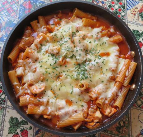 Chicken Parm Pasta Skillet