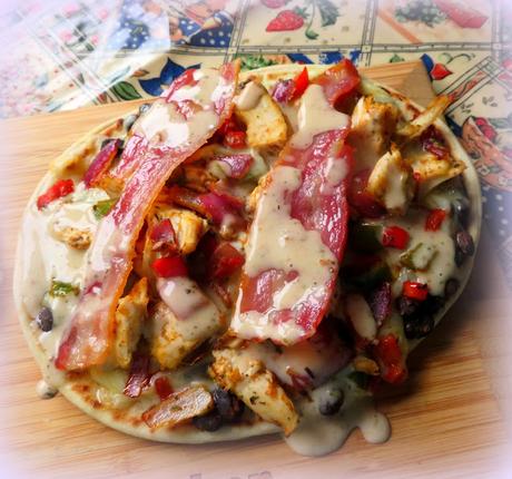 Mexican Chicken Club Flatbread