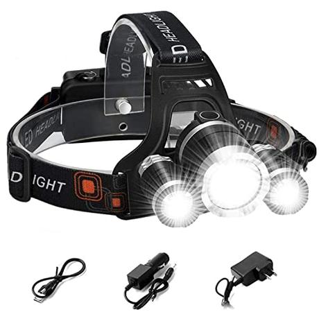 Rechargeable LED Headlamp, 10000 Lumens Bright Headlight