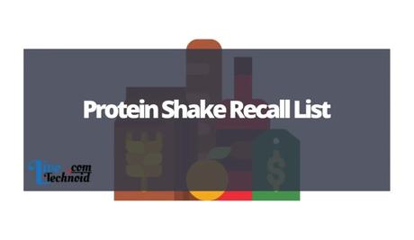 Protein Shake Recall List