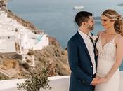 Stylish Destination Wedding Santorini with Breathtaking Views Romantic Florals Doris Matt