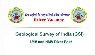 Geological Survey of India Recruitment 2022 Apply 25 Driver Vacancy