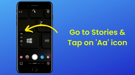 Tap on the 'Aa' icon