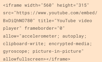 Responsive Youtube IFrame Embed