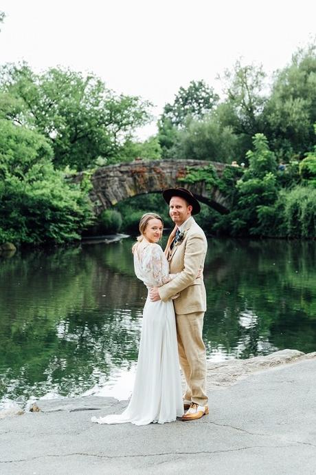 Jade and Danny’s Elopement at the Pond Lawns, Overlooking Gapstow Bridge