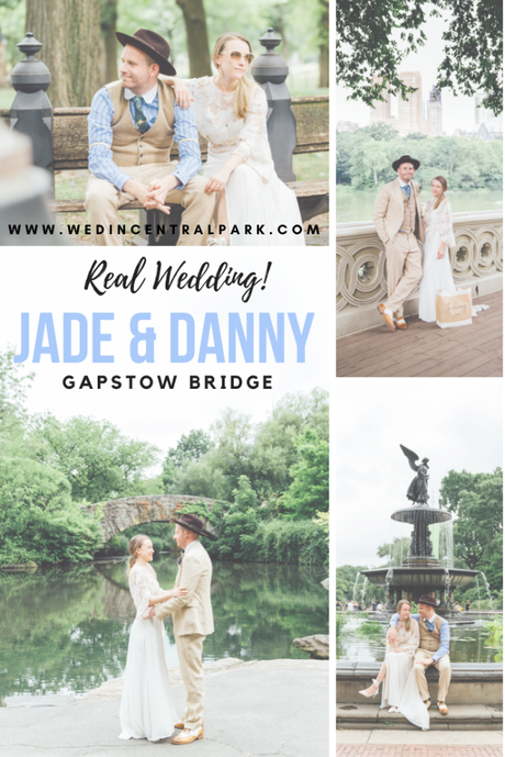 Jade and Danny’s Elopement at the Pond Lawns, Overlooking Gapstow Bridge