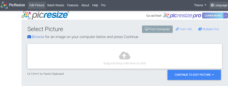 PicResize- Free Image Reshape And Resizer Tool
