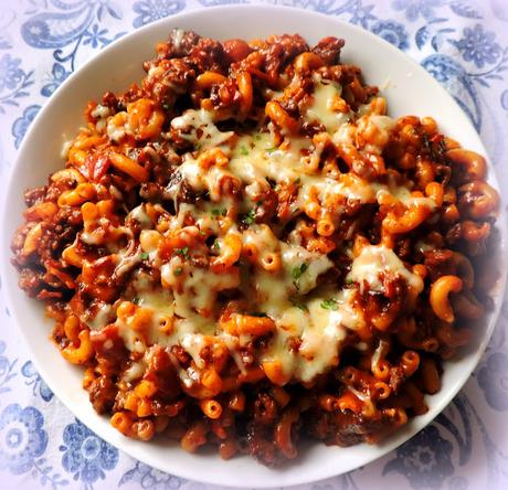 BBQ Bacon Cheeseburger Skillet Macaroni