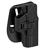 TEGE Paddle Holster Compatible with Glock 19 19X 23 32 44 45 (Gen 1-5), Tactical Outside Waistband Open Carry Holster Custom-Molded Fit G19 G19X G23 G32 G44 G45 (Gen 1 2 3 4 5), RH