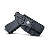 IWB Kydex Holster for Glock 19 19X Glock 23 Glock 25 Glock 32 Glock 45 (Gen 3 4 5) - Glock 19 Holster IWB - Inside Waistband Carry Concealed Holster Glock 19 IWB Pistol Case (Black, Right Hand Draw)